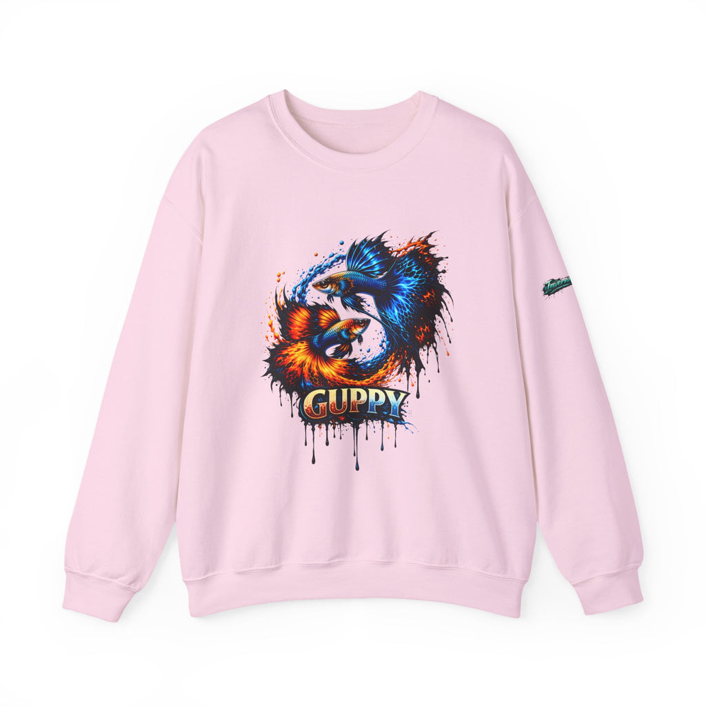 Fire & Ice Guppy – Premium "Neon Flare" Crewneck Sweatshirt