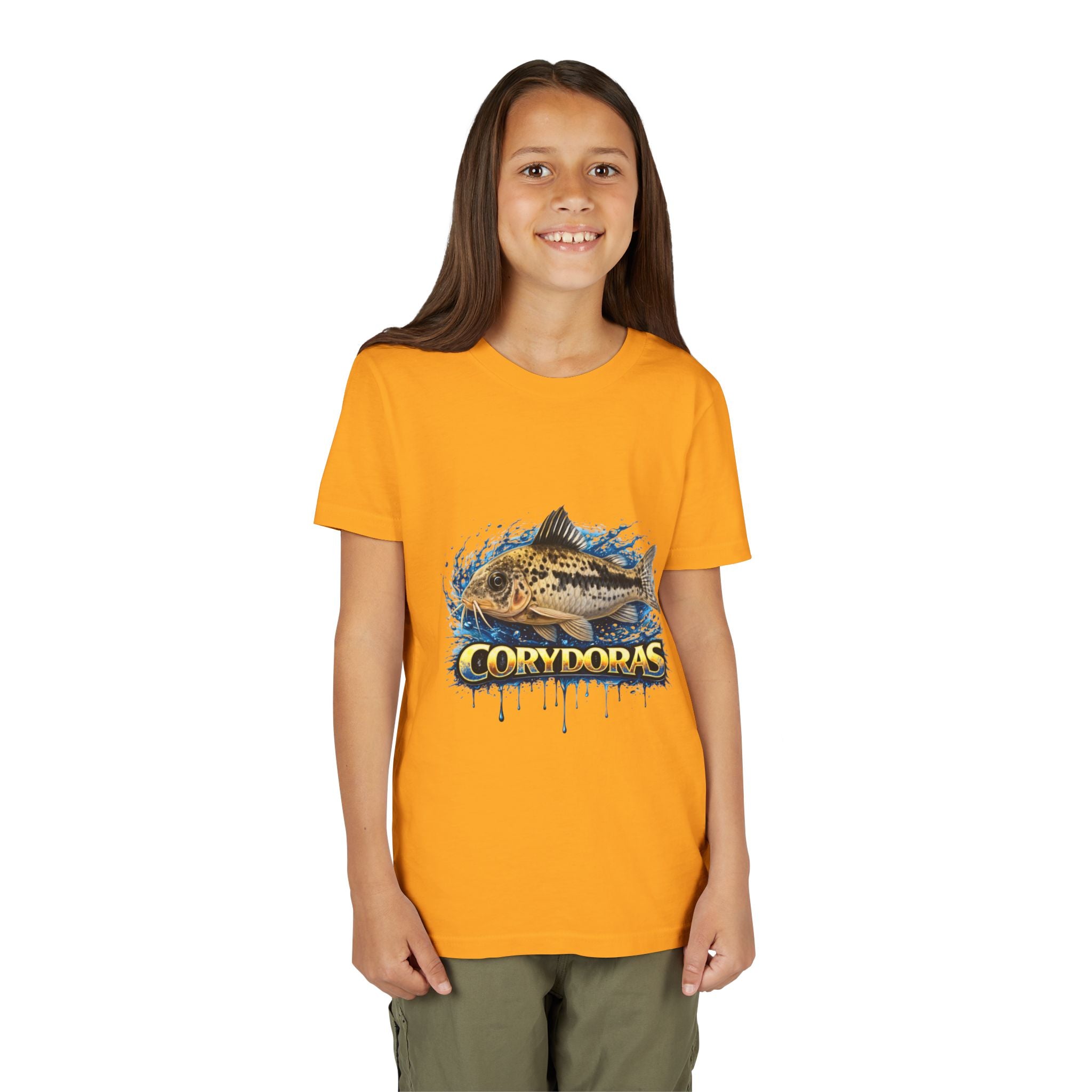 Corydoras Fish Youth Tee – Cute Aquarium Catfish Graphic Shirt