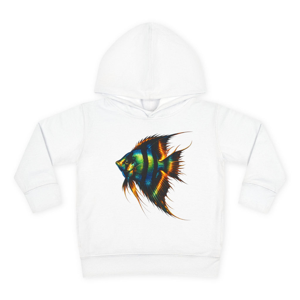 Toddler Hoodie with Colorful Angelfish Graphic