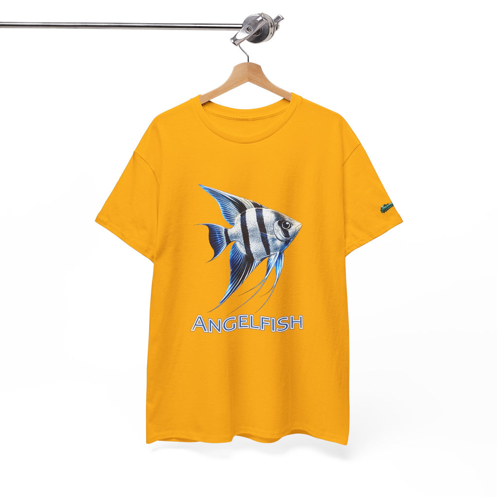 Angelfish Graphic Tee — Blue Tropical Fish Shirt