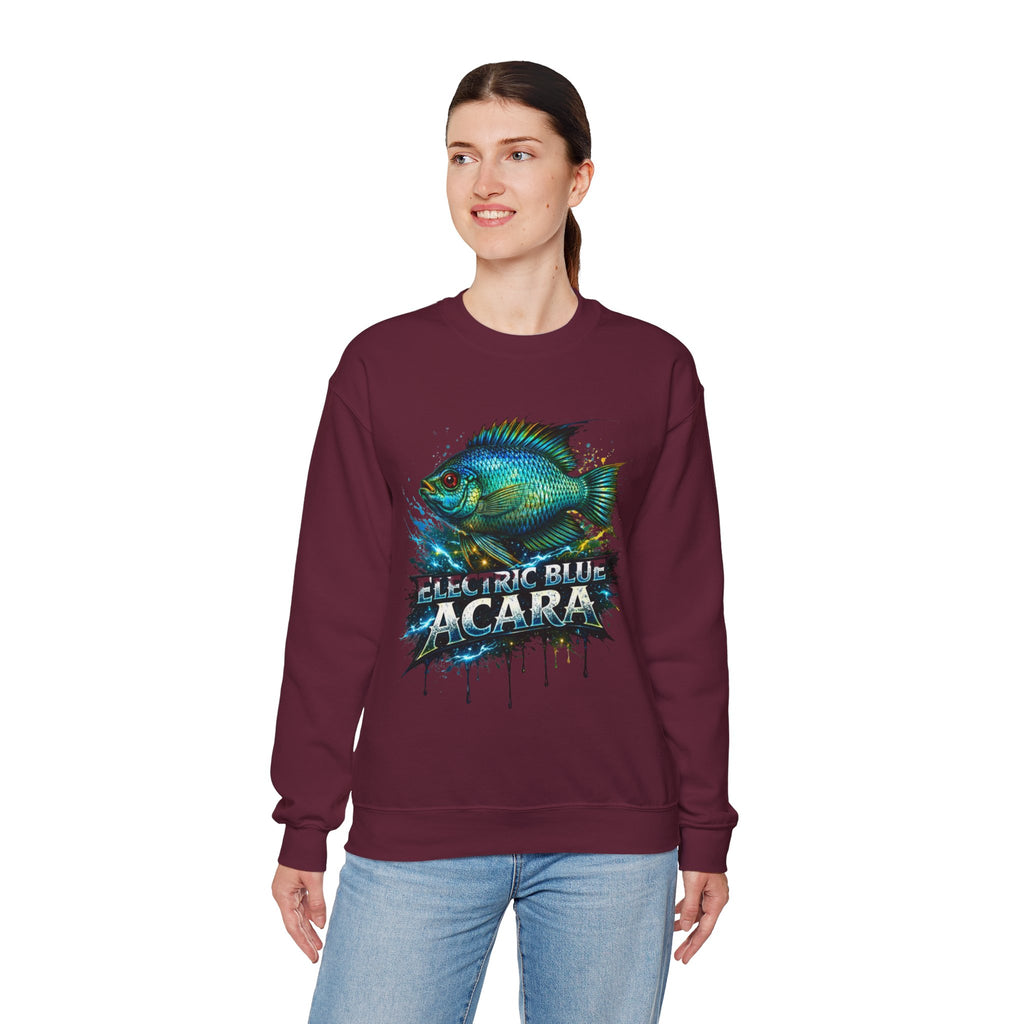 Electric Blue Acara – Heavy Blend™ Crewneck Sweatshirt