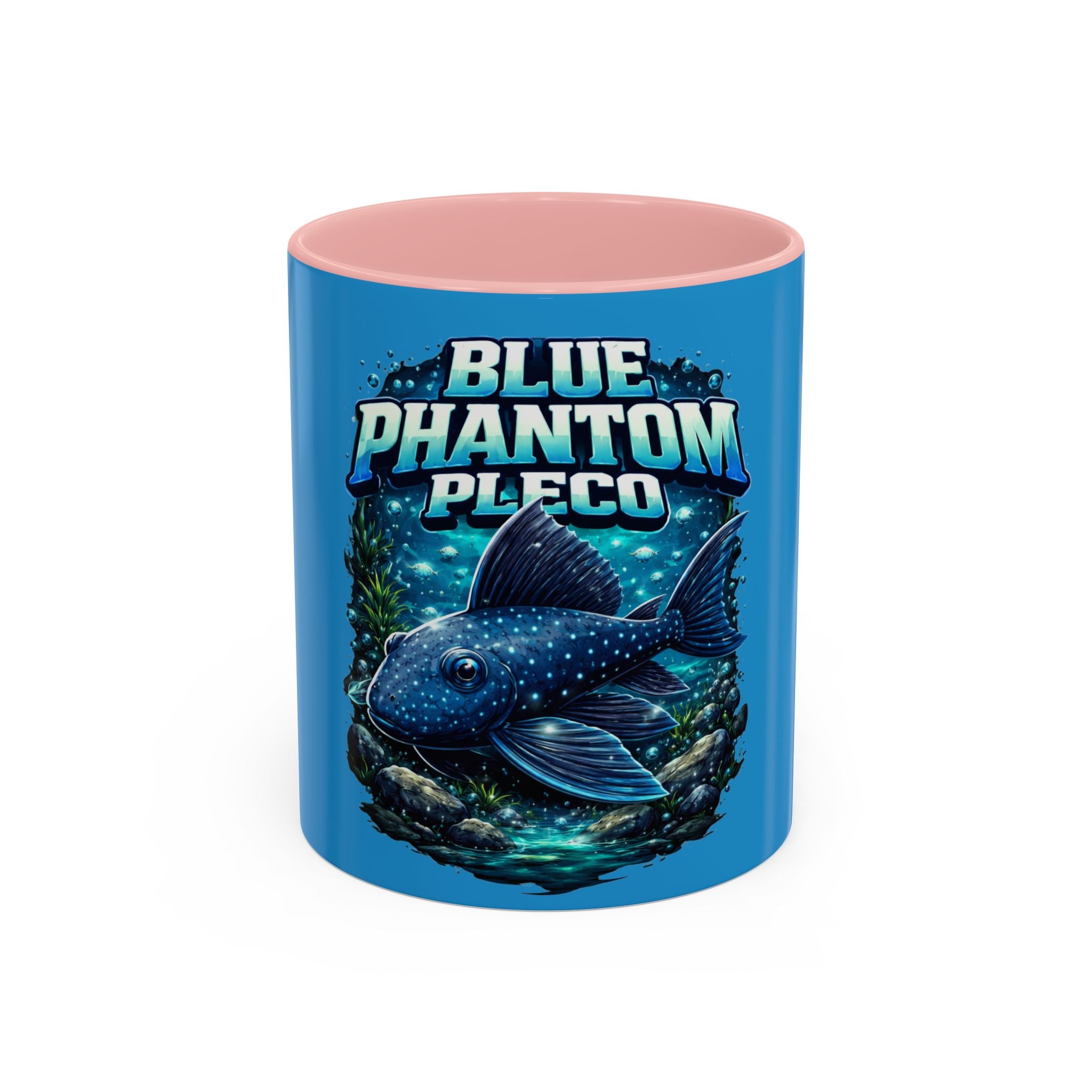 Blue Phantom Pleco Accent Coffee Mug – Aquarium Fish Lover Gift (11/15oz)