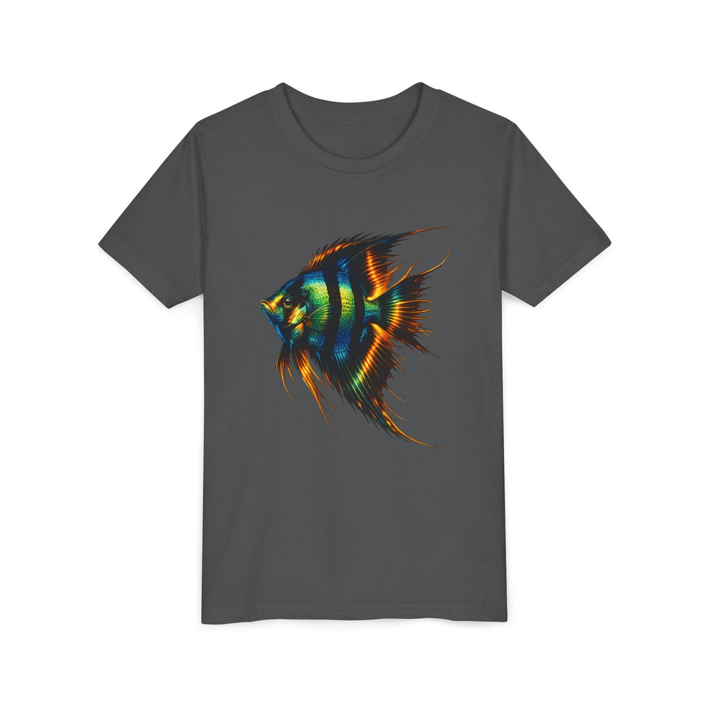 Angelfish Youth Tee – Colorful Aquarium Fish Graphic Shirt for Kids