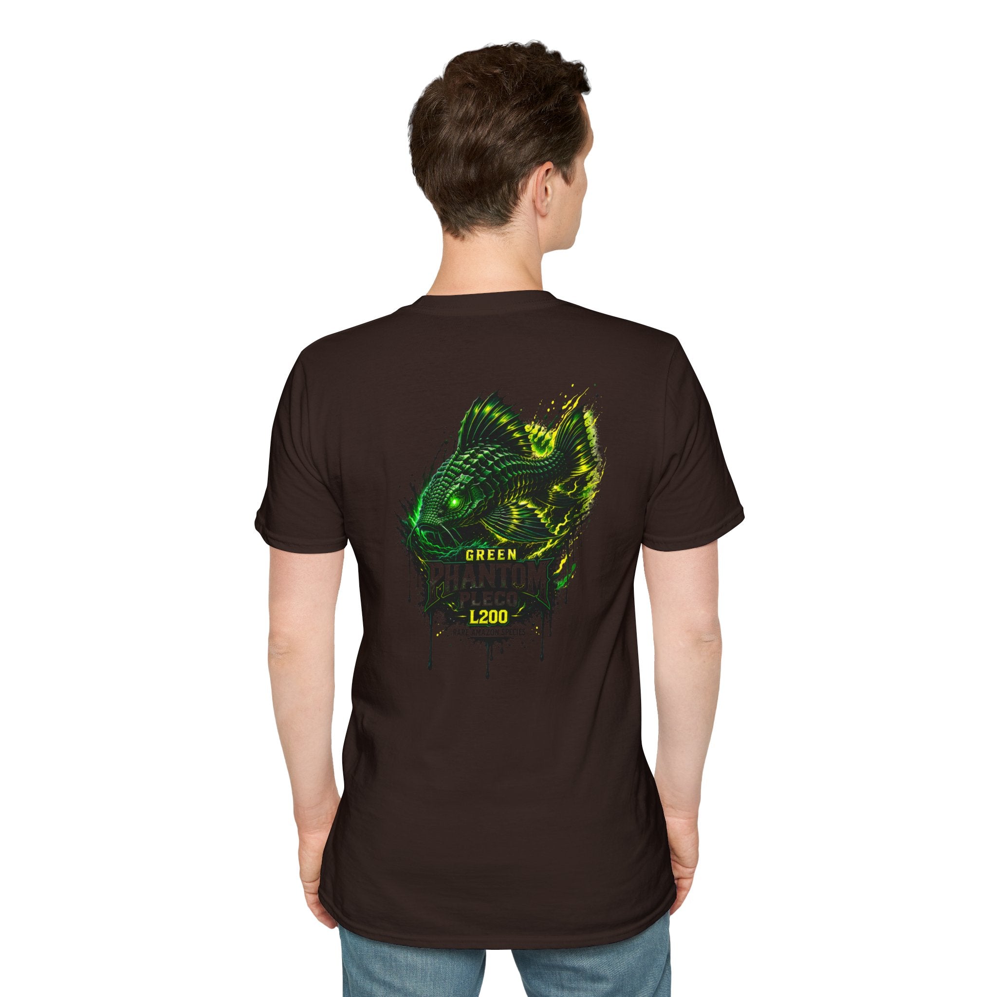Green Phantom Pleco Tee — Graphic Fish Aquarium Shirt