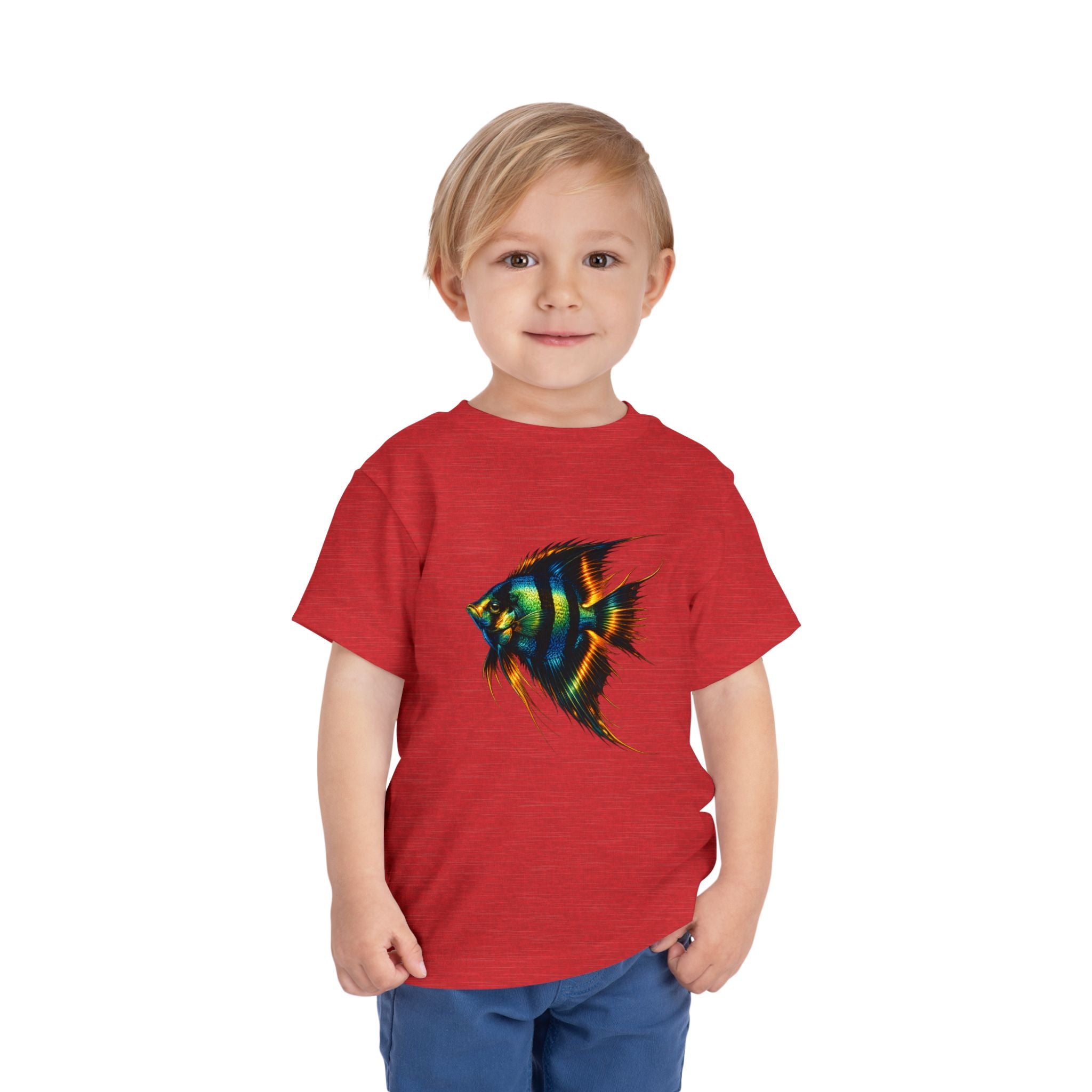 Toddler Tee - Colorful Aquarium Angelfish Graphic Shirt