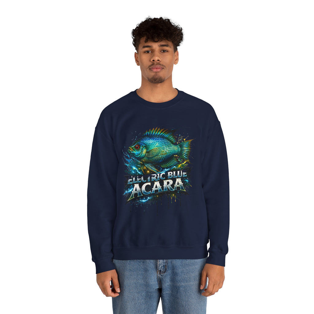 Electric Blue Acara – Heavy Blend™ Crewneck Sweatshirt