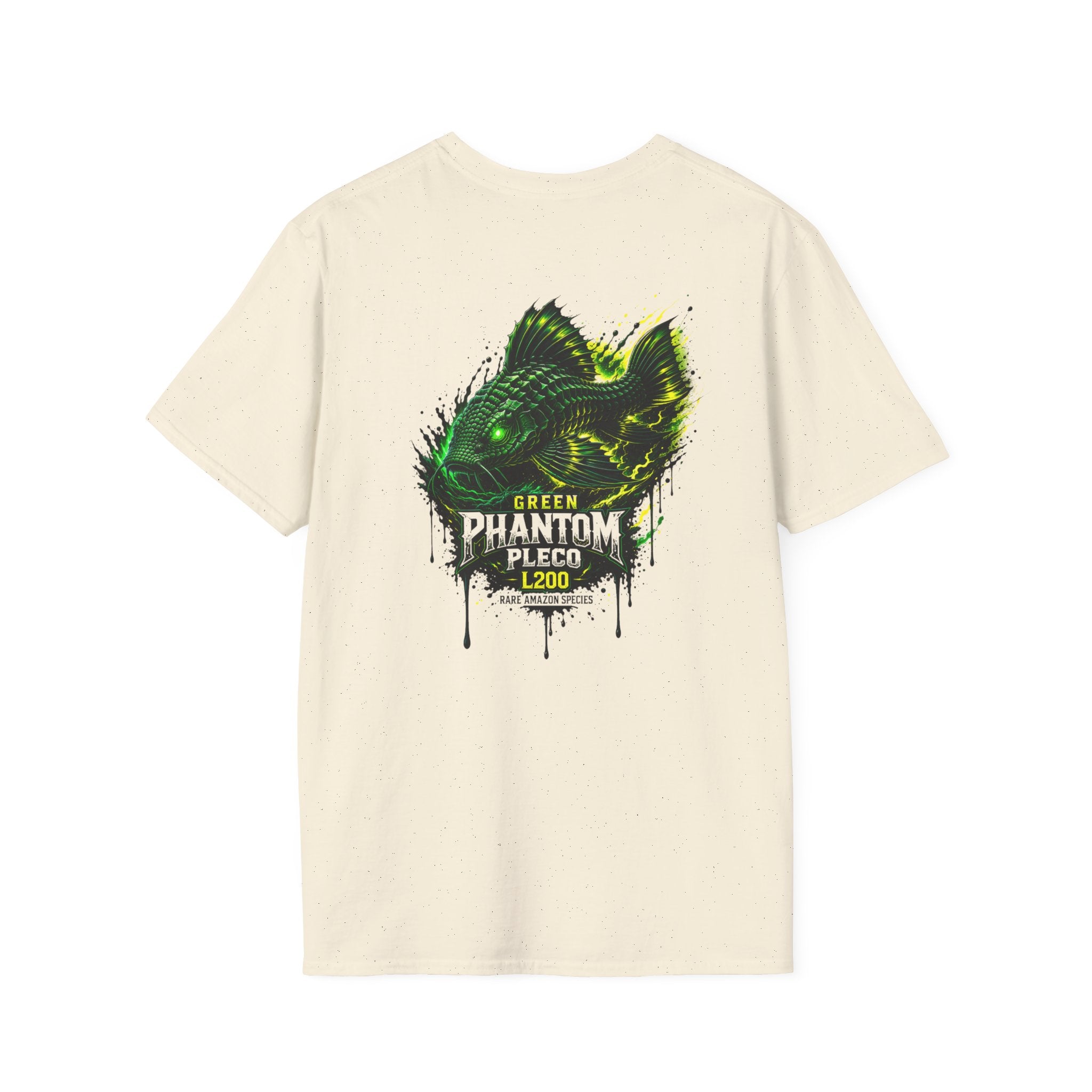 Green Phantom Pleco Tee — Graphic Fish Aquarium Shirt