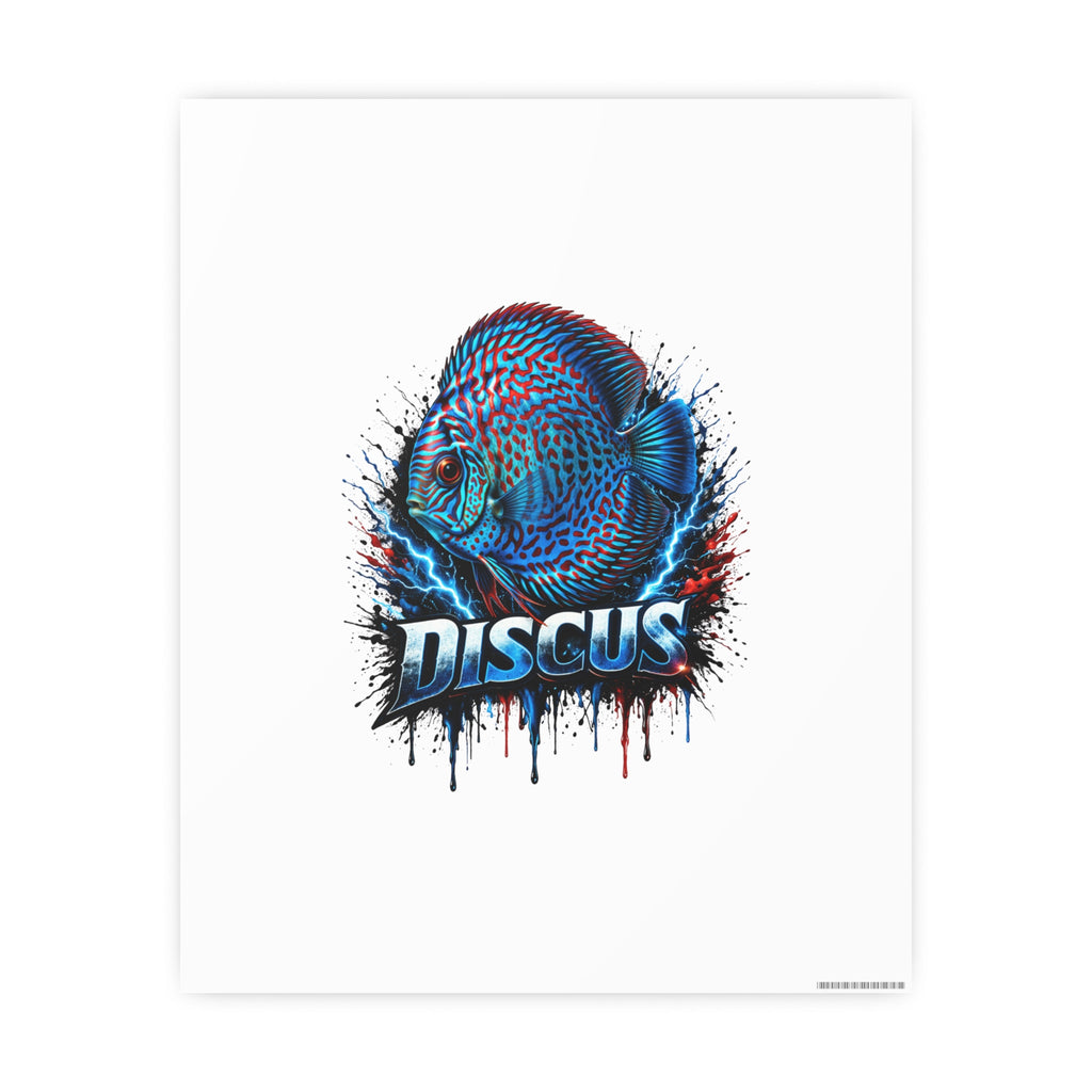 Discus Fish Art Poster — Vibrant Aquarium Wall Print