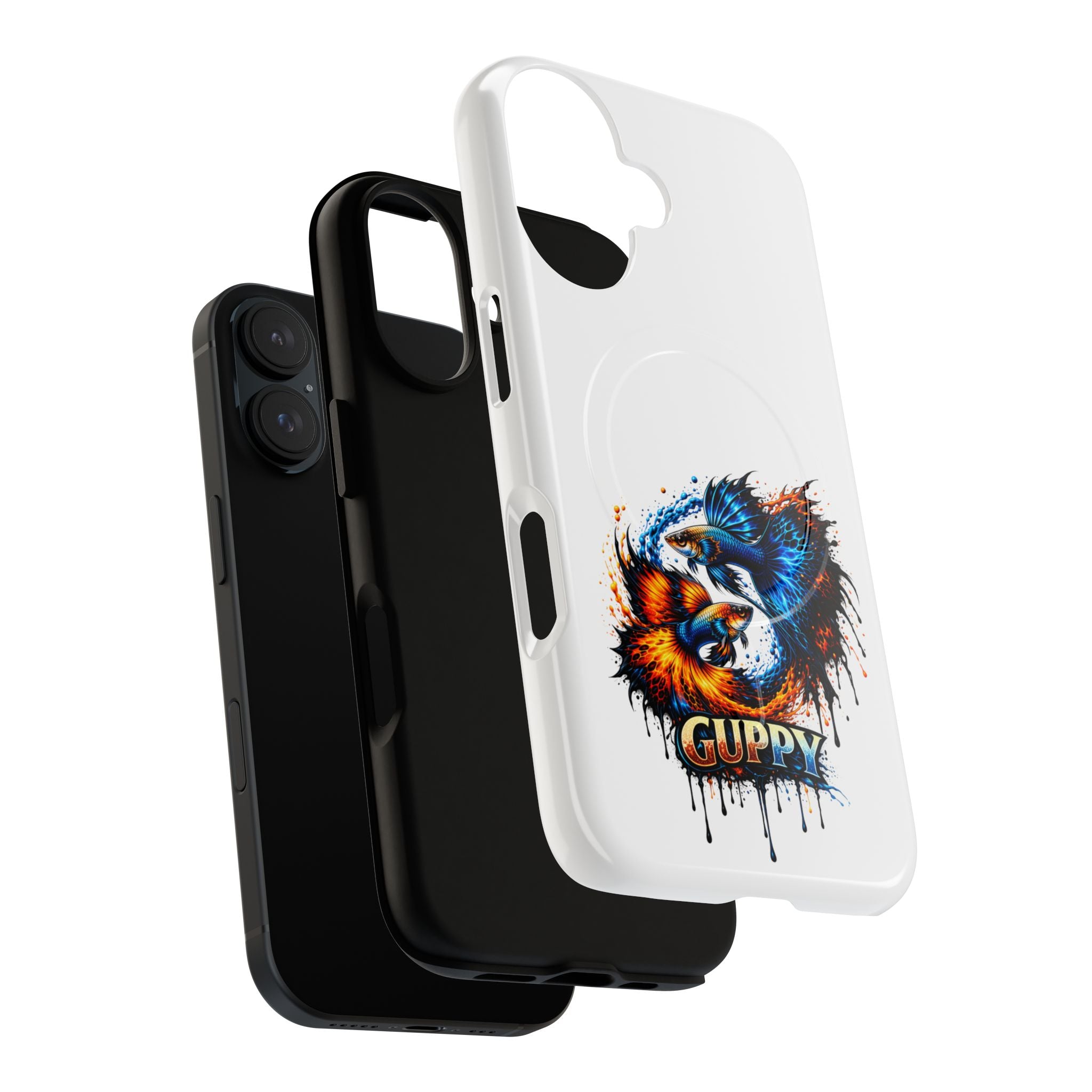 Fire & Ice Guppy – "Neon Flare" Magnetic Impact Case