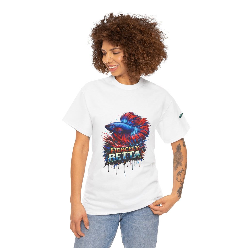 Betta Fish T-Shirt — Fiercely Betta Colorful Aquarium Fish Tee