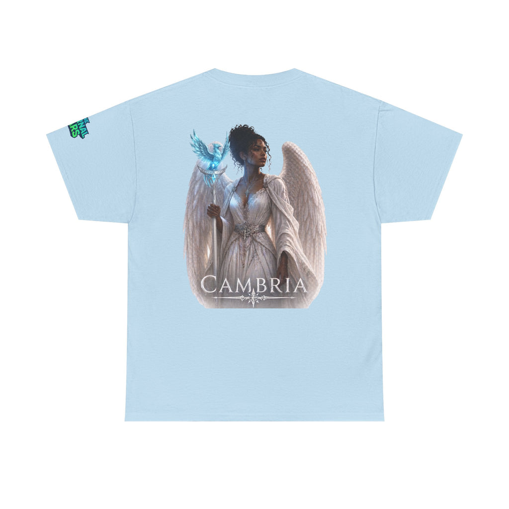 The Eternal Wars Graphic Tee – "Cambria" Winged Warrior Shirt