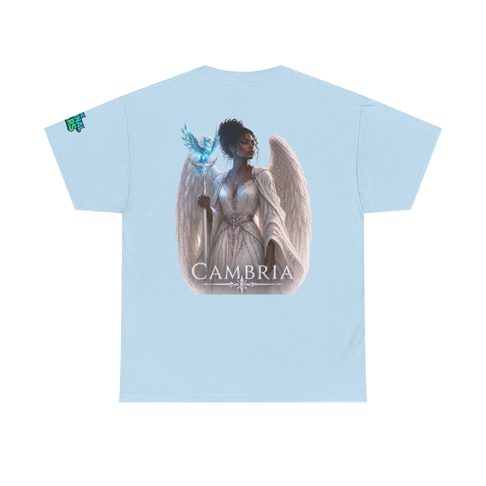 The Eternal Wars Graphic Tee – "Cambria" Winged Warrior Shirt