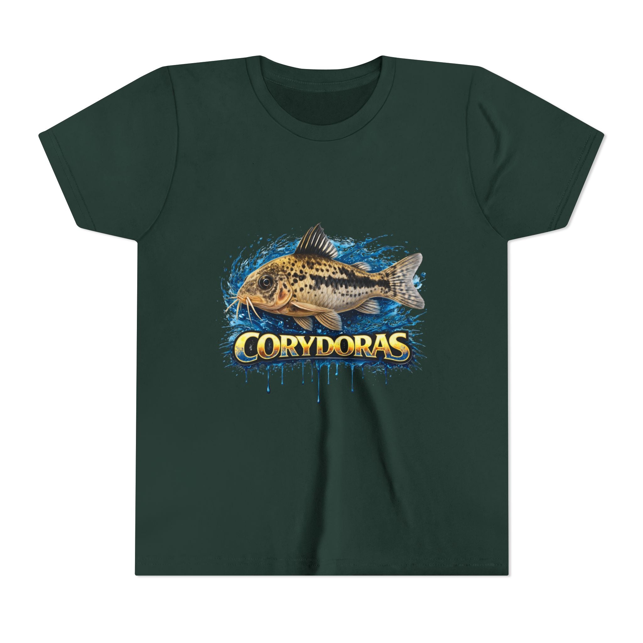 Corydoras Fish Youth Tee – Cute Aquarium Catfish Graphic Shirt