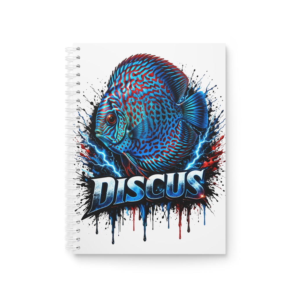Discus Fish Spiral Notebook — Vibrant Aquarium Art Journal
