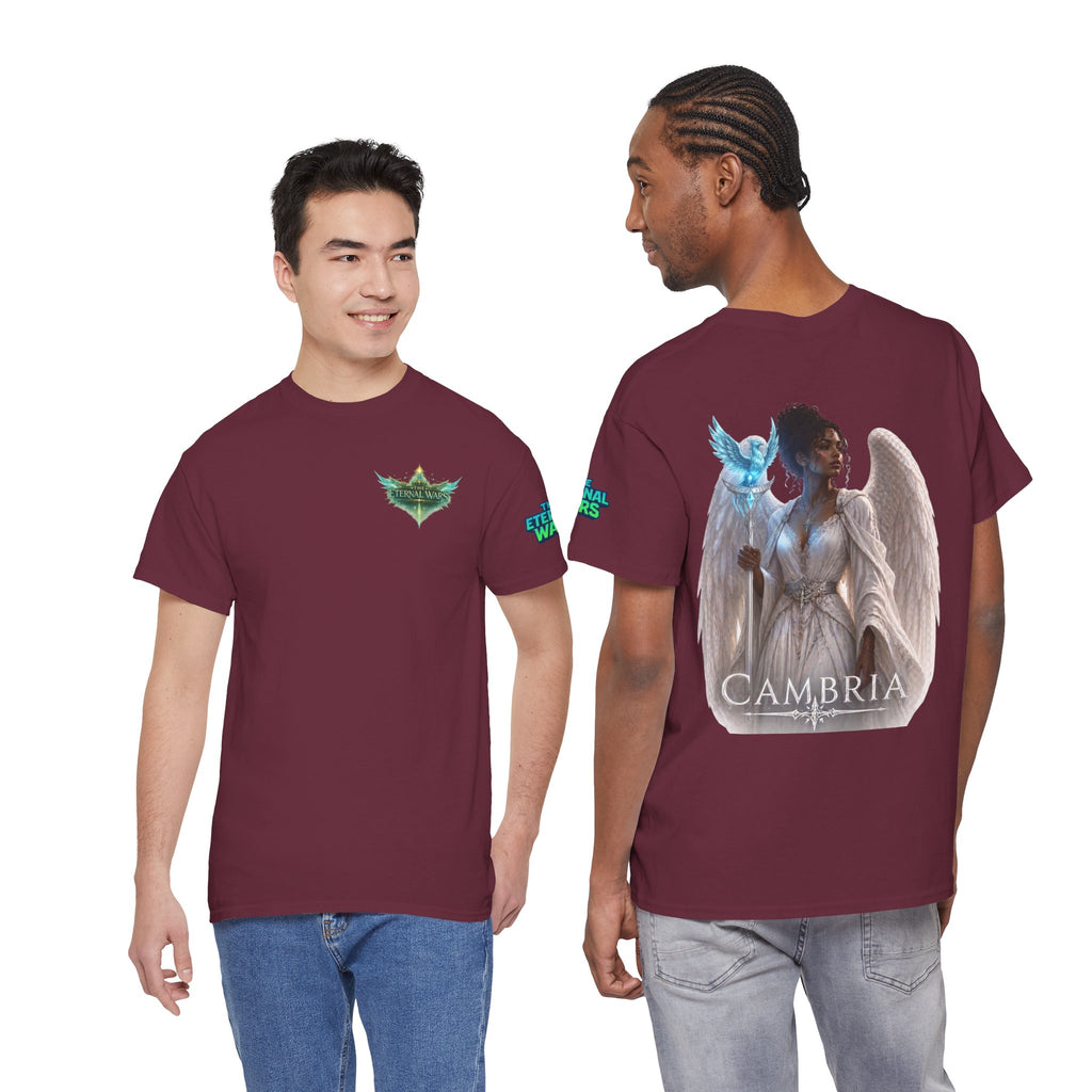 The Eternal Wars Graphic Tee – "Cambria" Winged Warrior Shirt