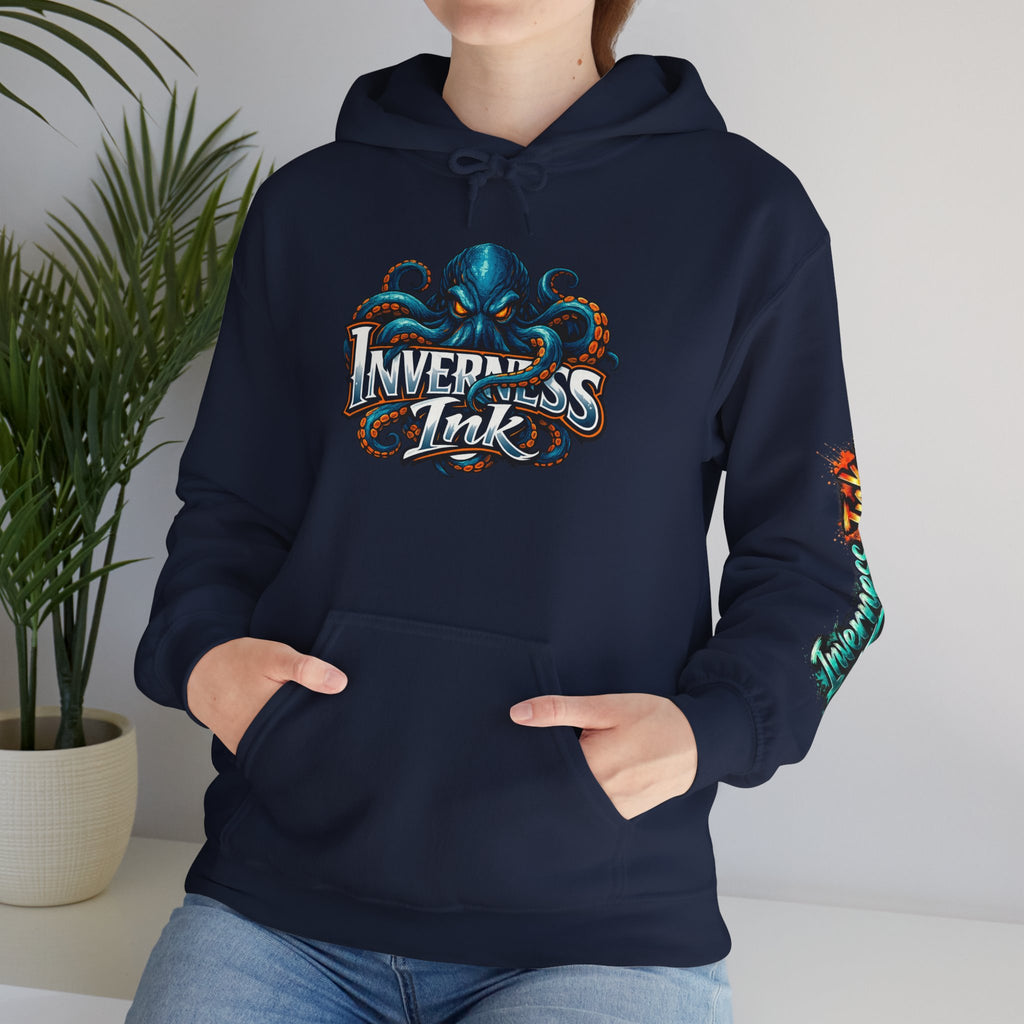 Electric Paint Betta — Artisan Series Hoodie — Inverness Ink Graphic Pullover