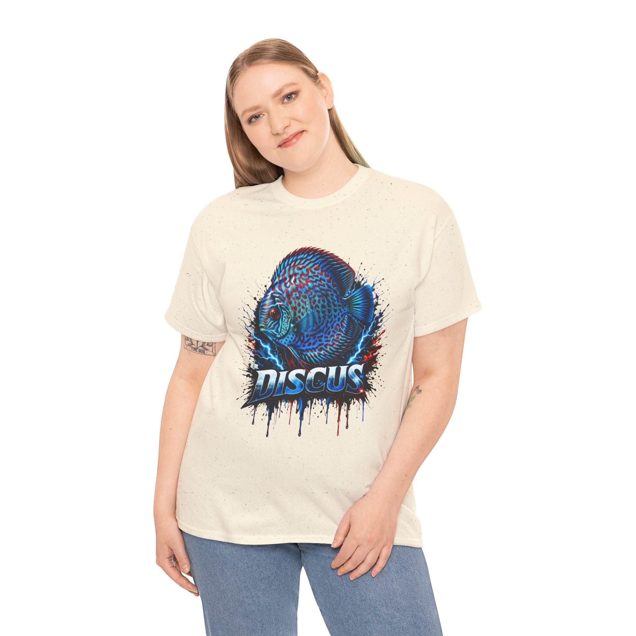 Discus Fish Graphic Tee - Vibrant Aquarium Fish Shirt