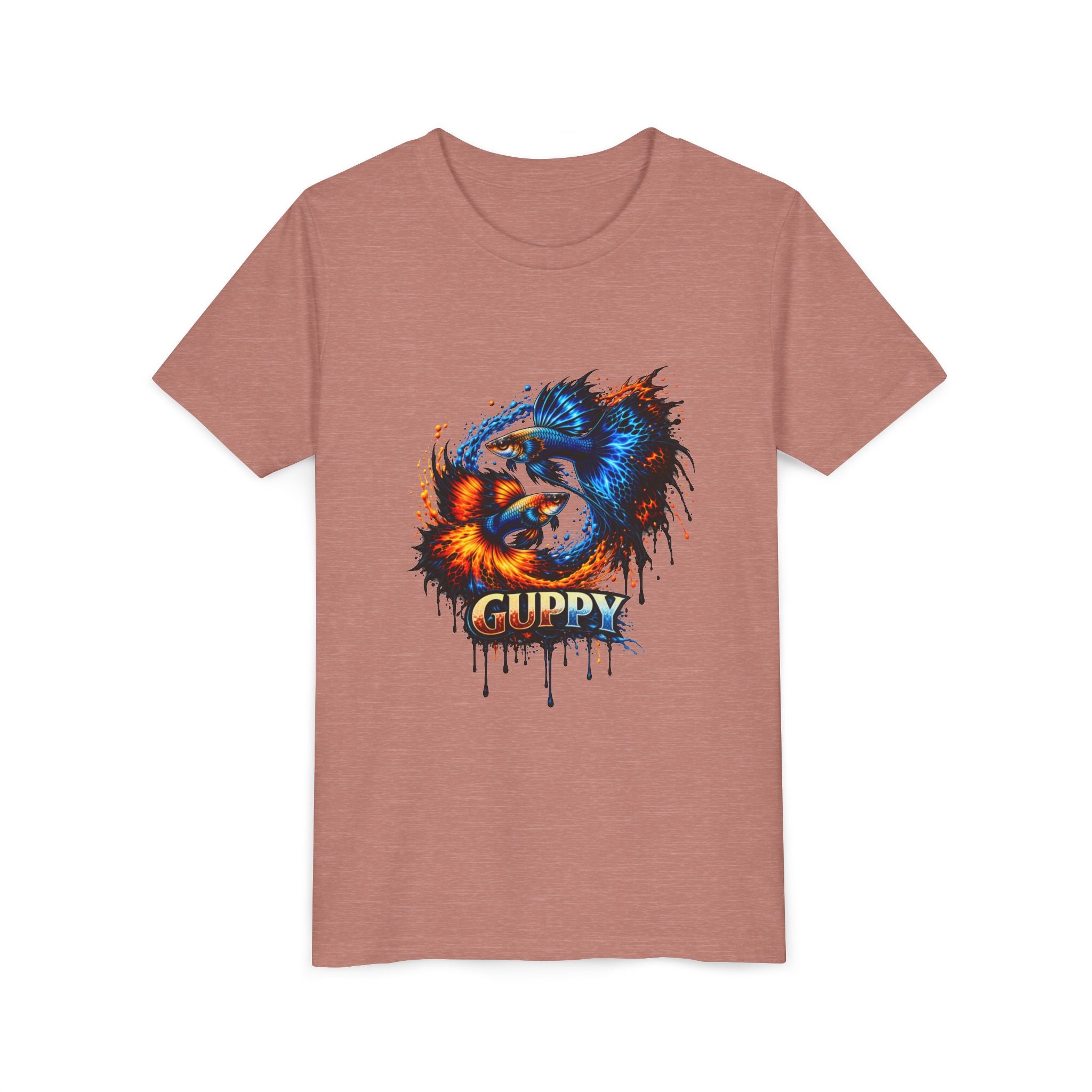 Fire & Ice Guppy – Youth "Neon Flare" Premium Tee