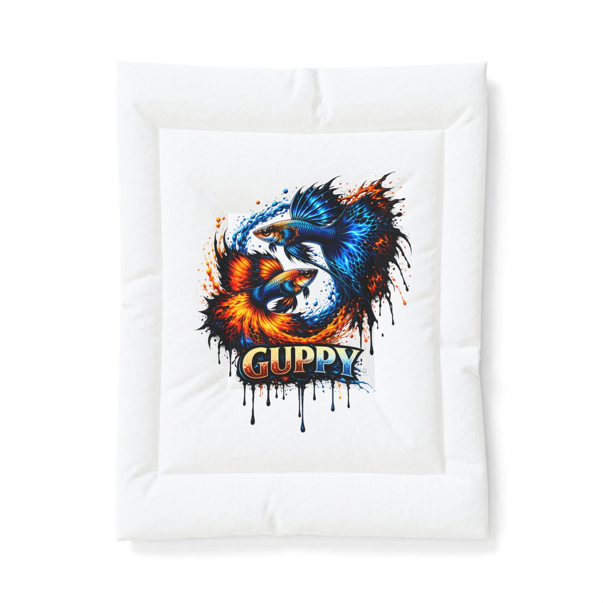 Fire & Ice Guppy – Premium "Infinite Flow" Cotton Comforter