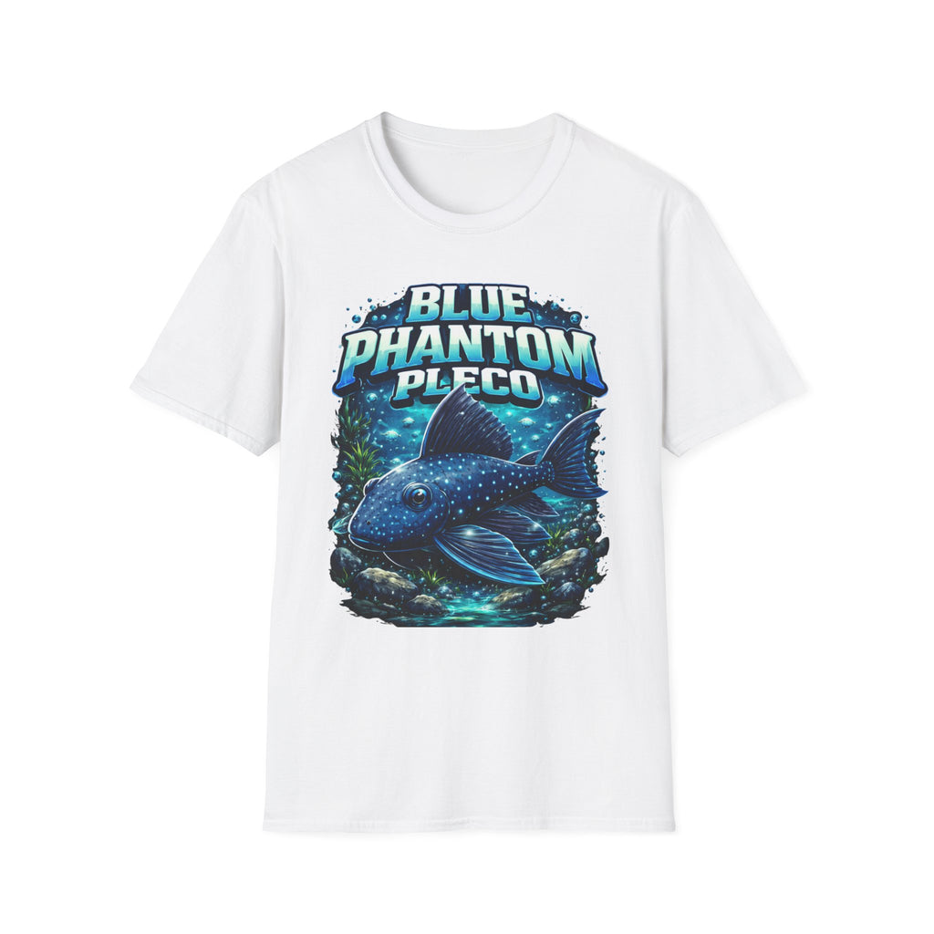 Blue Phantom Pleco T-Shirt — Graphic Aquarium Fish Tee