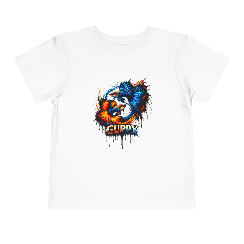 Fire & Ice Guppy – Toddler "Neon Flare" Premium Tee