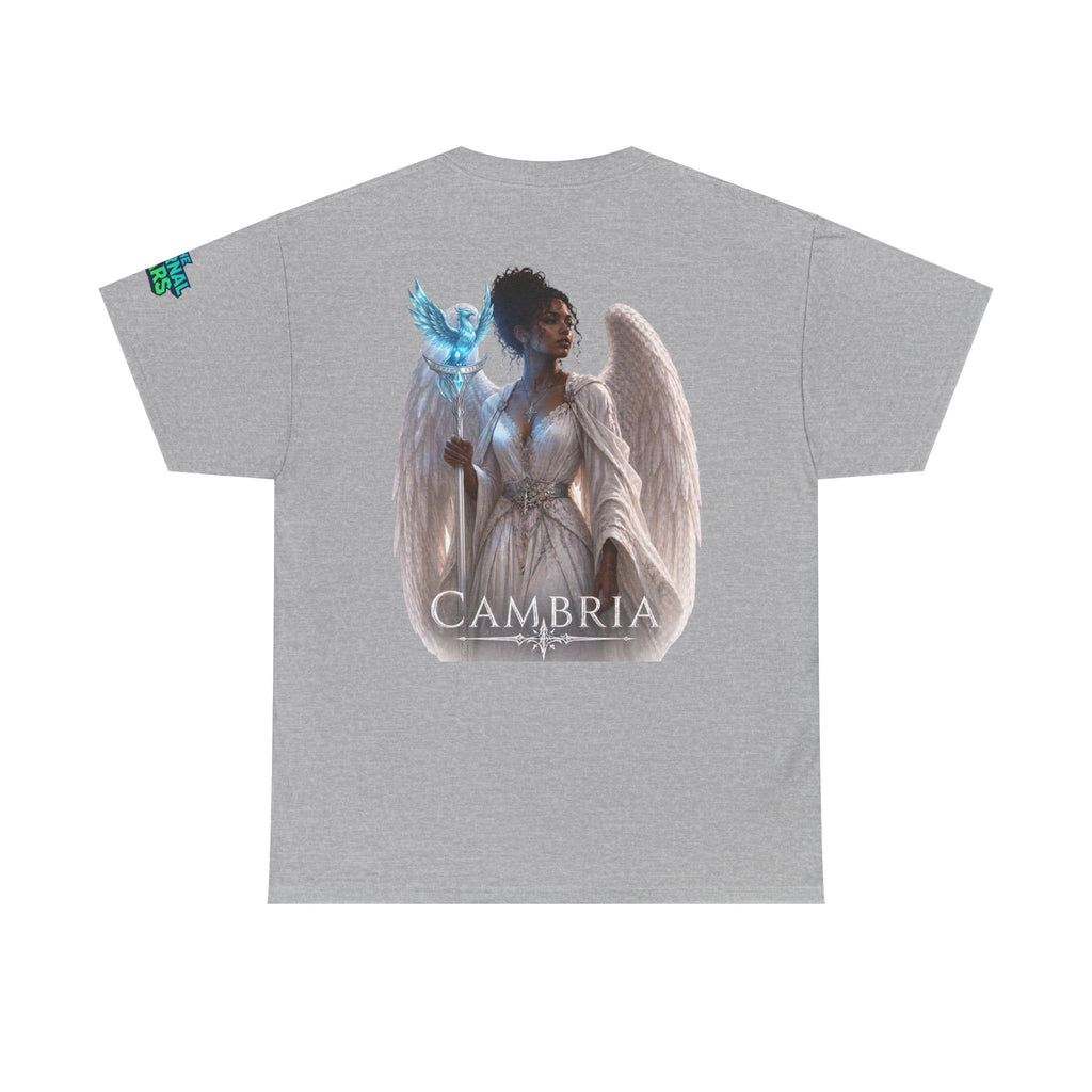 The Eternal Wars Graphic Tee – "Cambria" Winged Warrior Shirt
