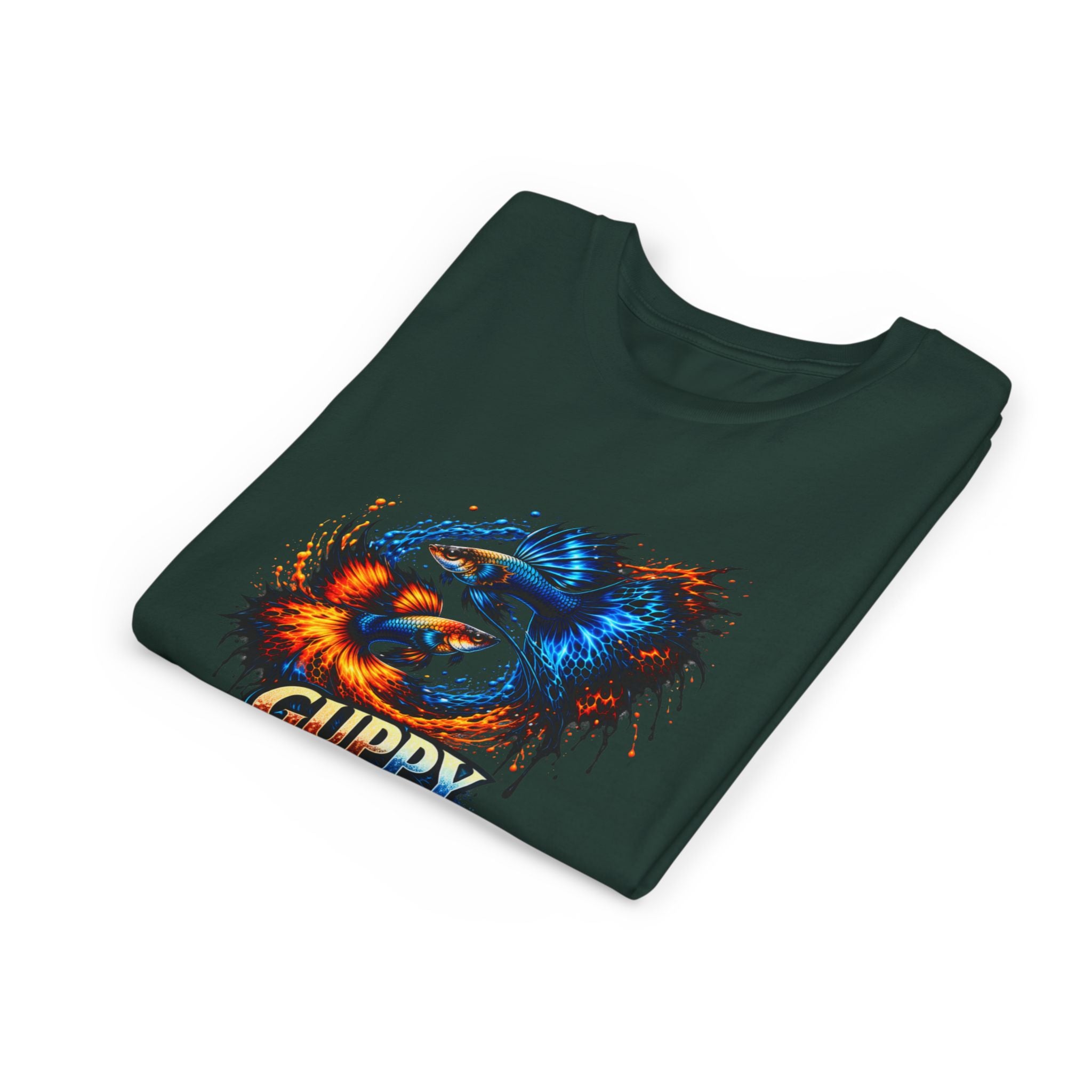 Fire & Ice Guppy – Youth "Neon Flare" Premium Tee