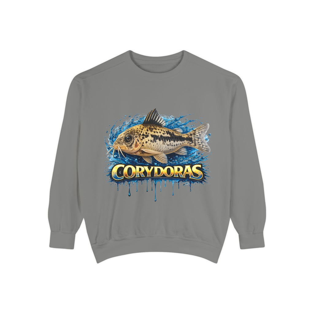 Corydoras Fish Sweatshirt — Aquatic Aquarium Catfish Graphic Crewneck