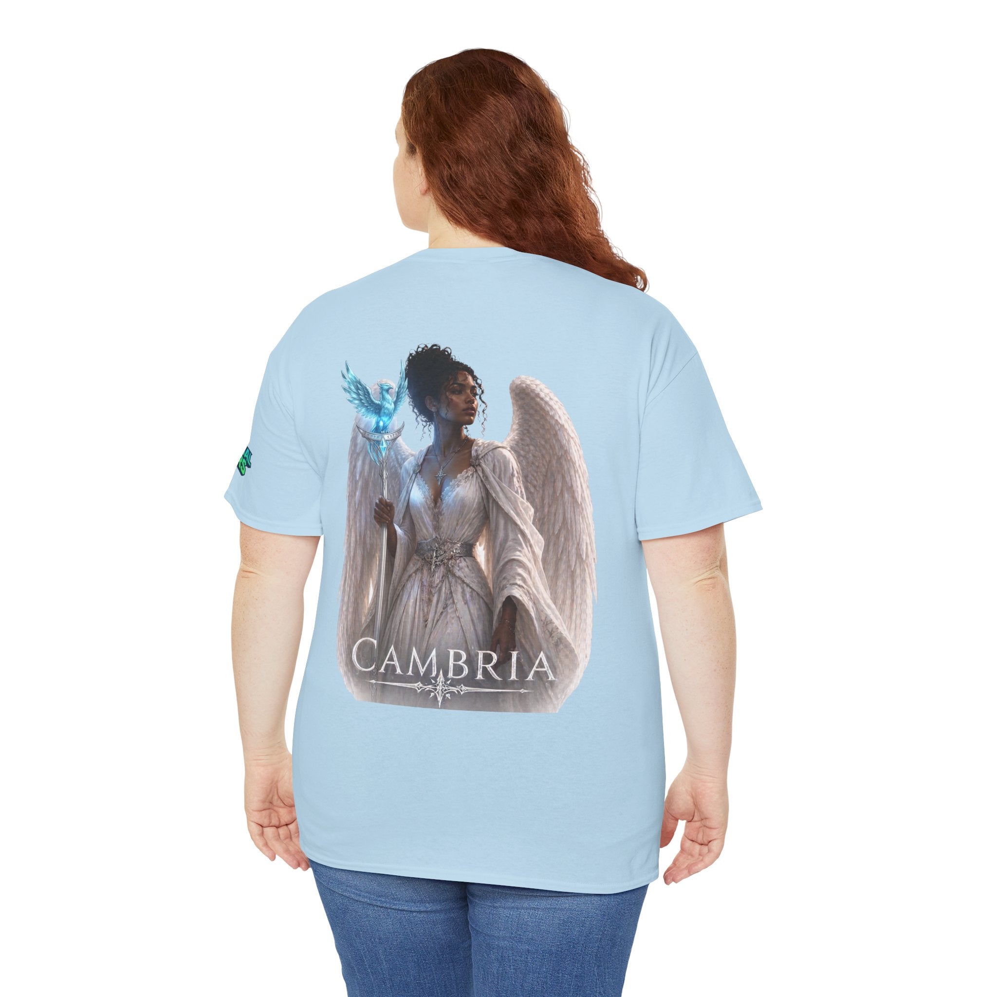 The Eternal Wars Graphic Tee – "Cambria" Winged Warrior Shirt