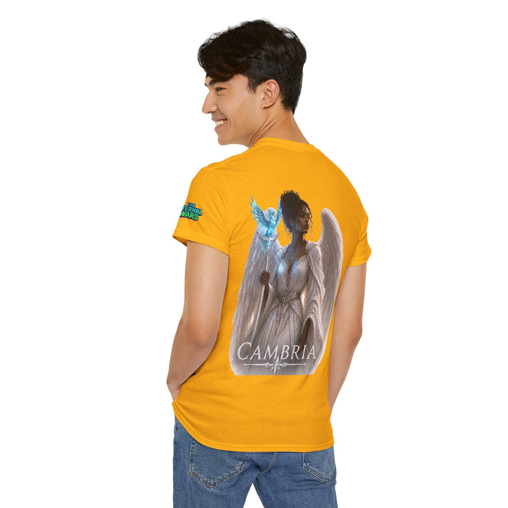 The Eternal Wars Graphic Tee – "Cambria" Winged Warrior Shirt