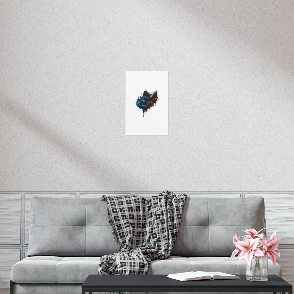 Armored Pleco – Premium Uncoated Matte Poster L-185