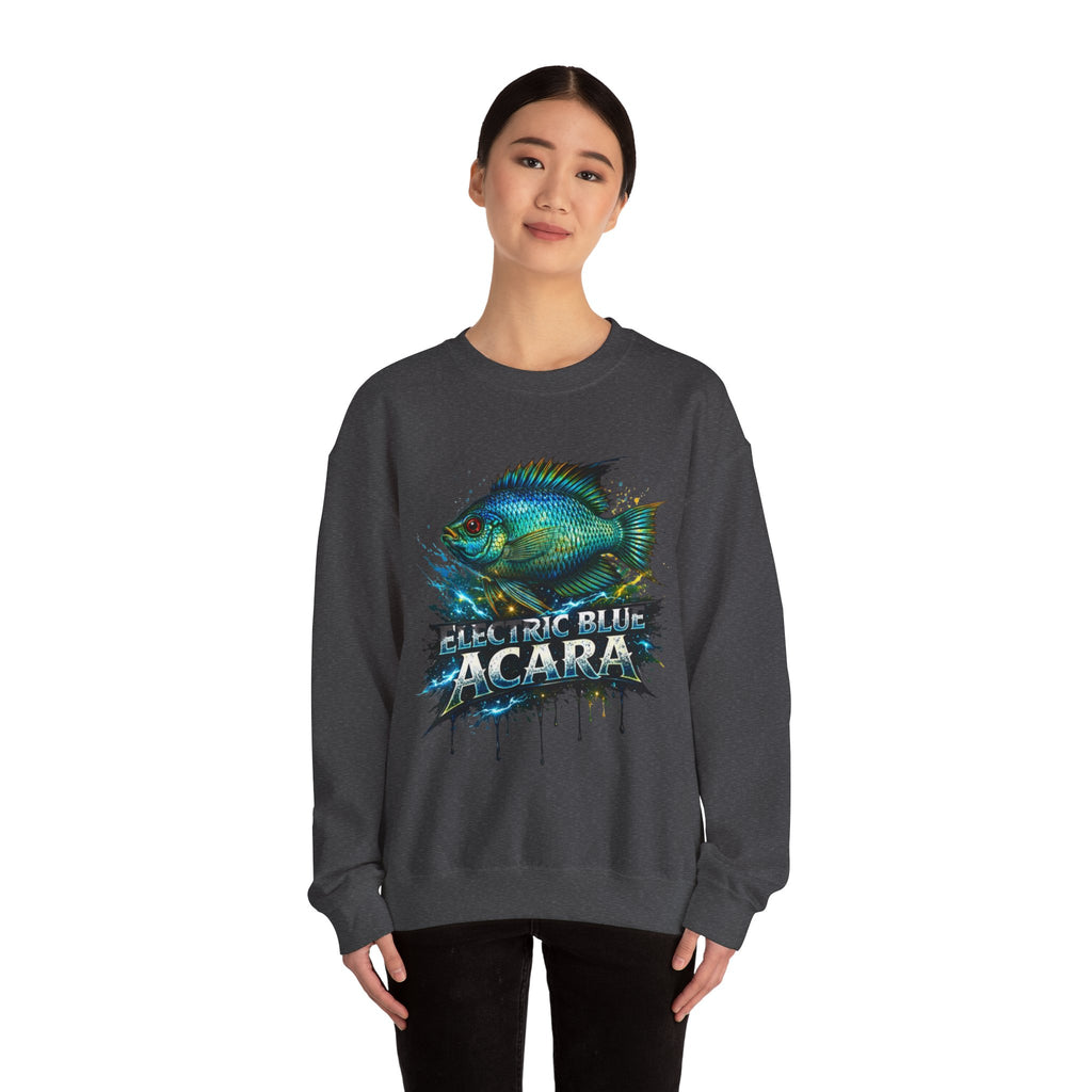Electric Blue Acara – Heavy Blend™ Crewneck Sweatshirt