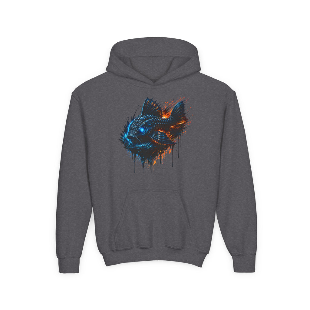 Armored Pleco L-185 – Youth Premium Hooded Sweatshirt