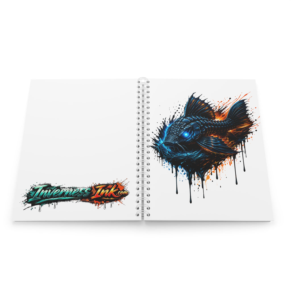 Armored Pleco L-185 – Premium Spiral Notebook (Wide-Ruled)