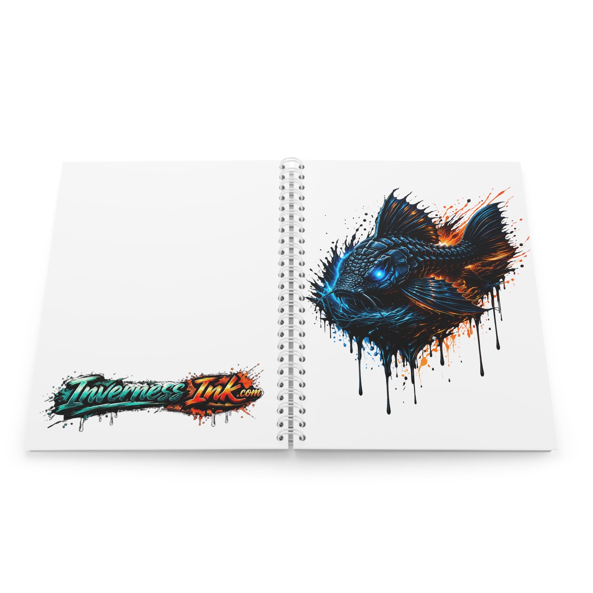 Armored Pleco L-185 – Premium Spiral Notebook (Wide-Ruled)