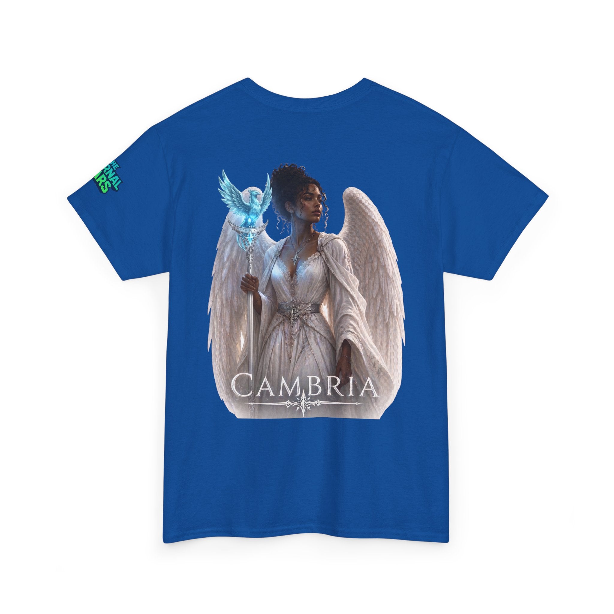 The Eternal Wars Graphic Tee – "Cambria" Winged Warrior Shirt