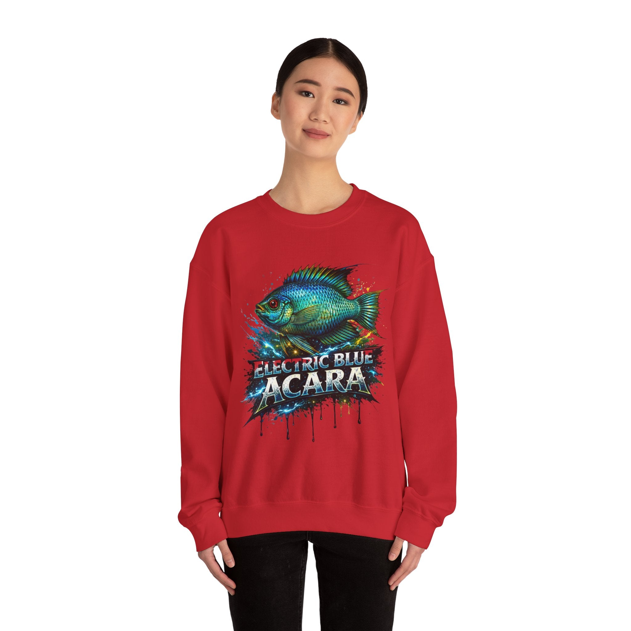 Electric Blue Acara – Heavy Blend™ Crewneck Sweatshirt