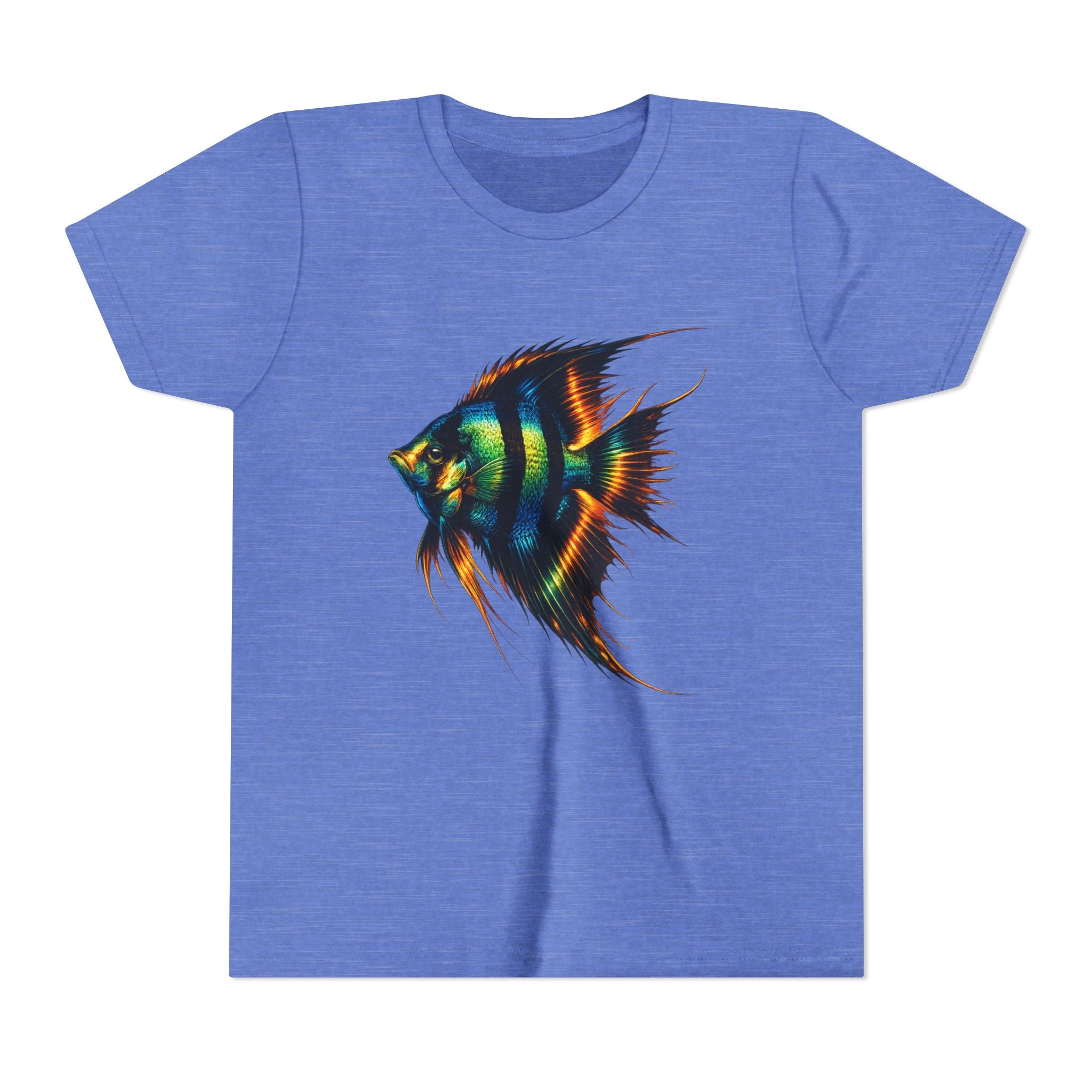 Angelfish Youth Tee – Colorful Aquarium Fish Graphic Shirt for Kids