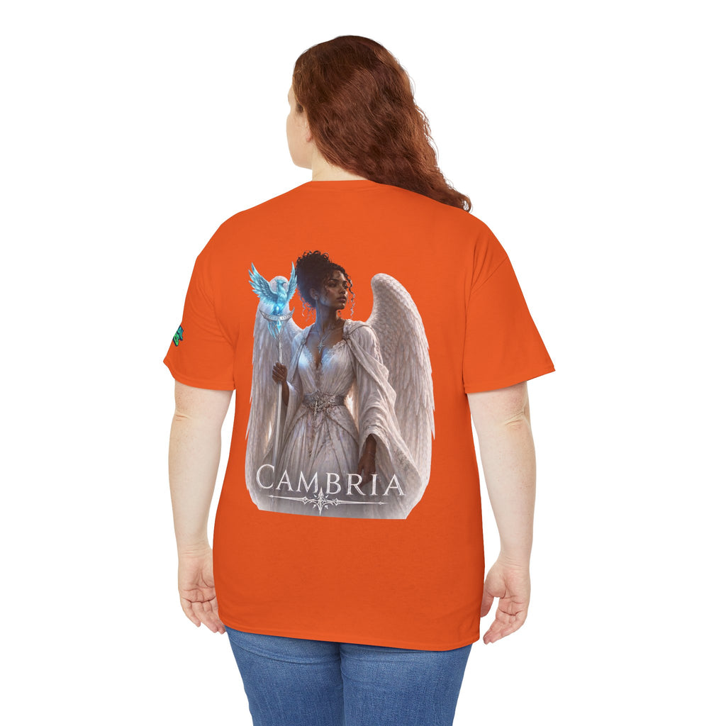 The Eternal Wars Graphic Tee – "Cambria" Winged Warrior Shirt