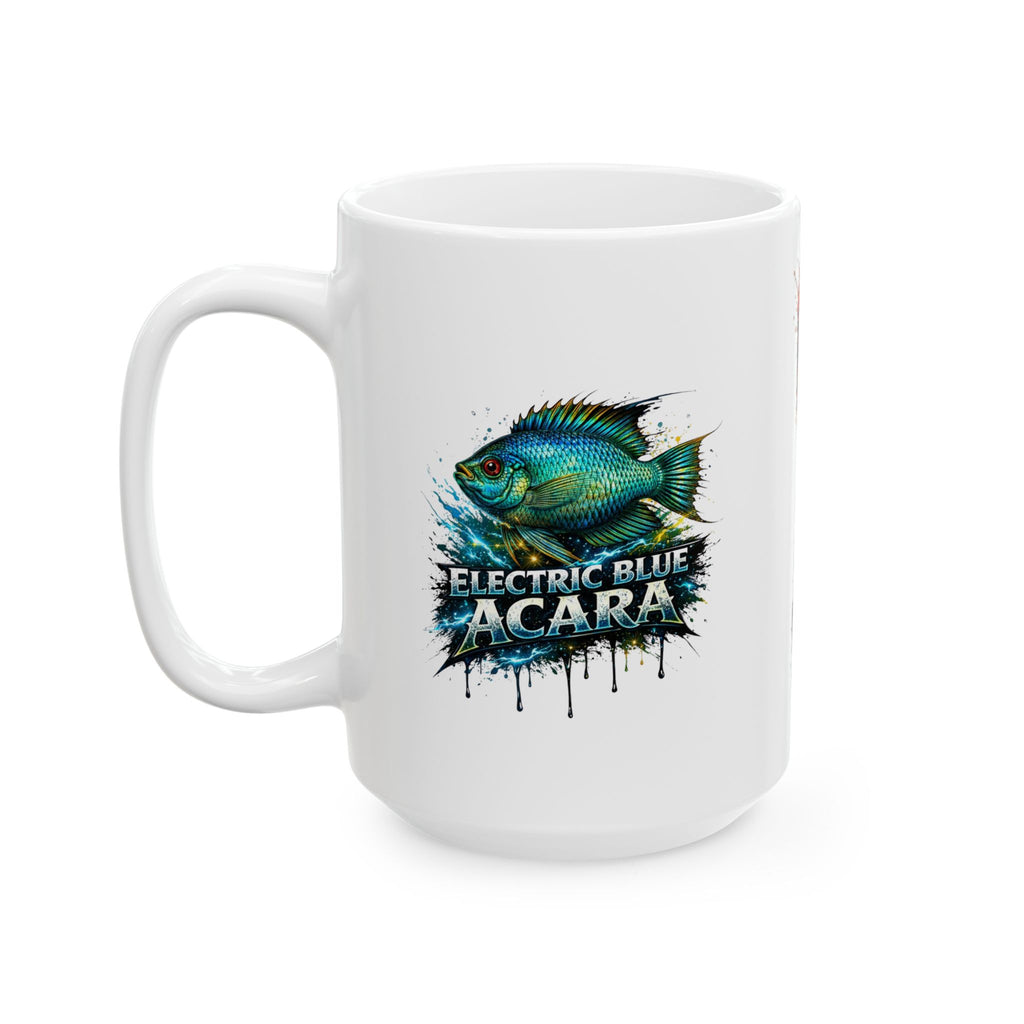 Electric Blue Acara – Premium Ceramic Mug (11oz, 15oz)