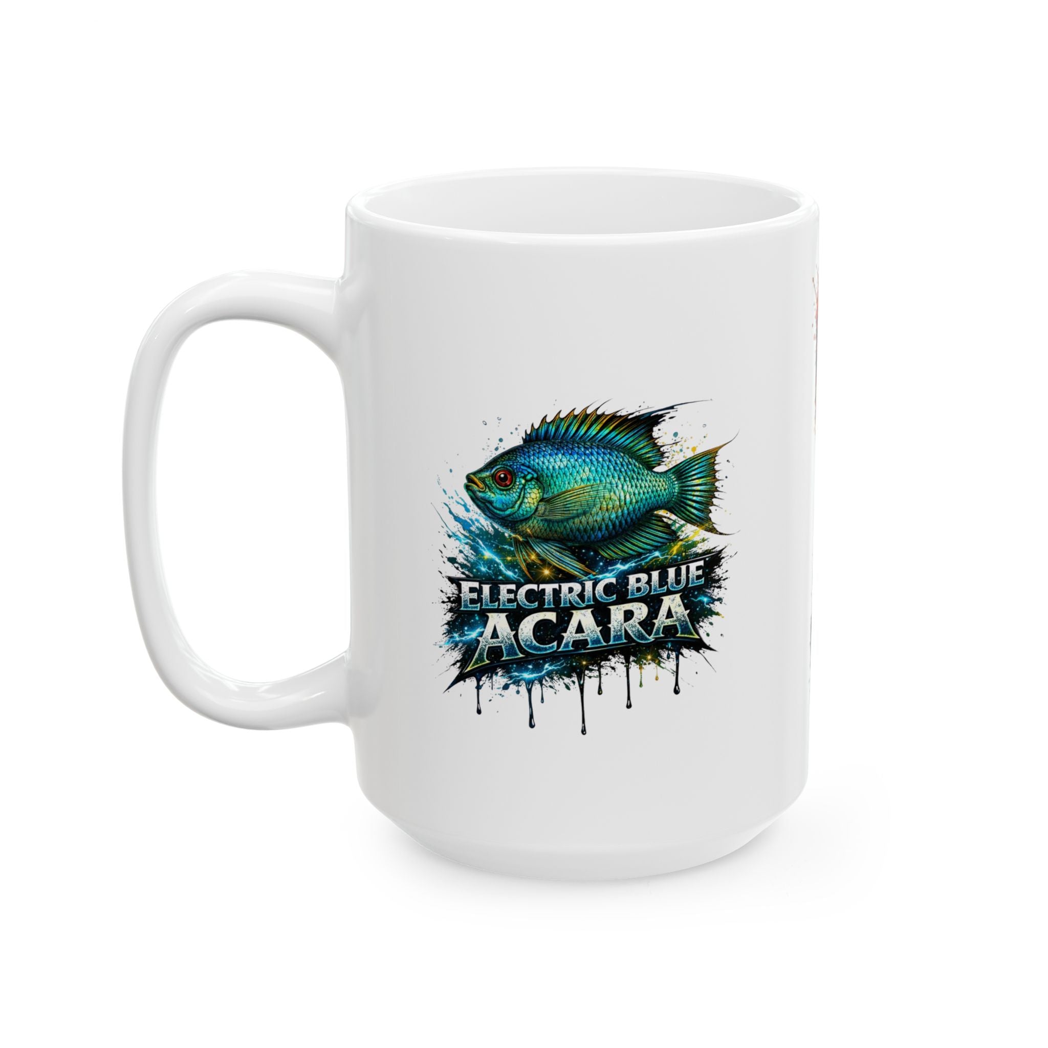 Electric Blue Acara – Premium Ceramic Mug (11oz, 15oz)