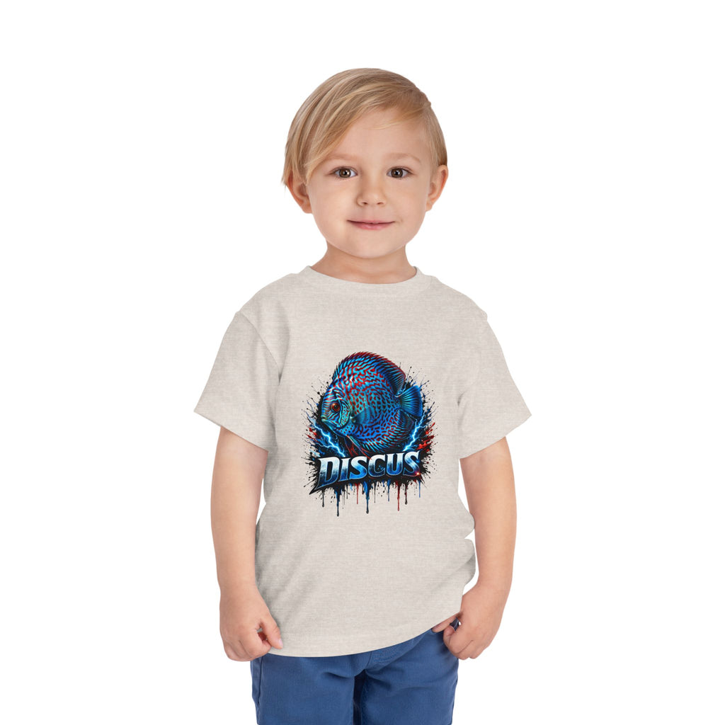 Toddler Tee - Colorful Discus Fish Graphic "Discus"