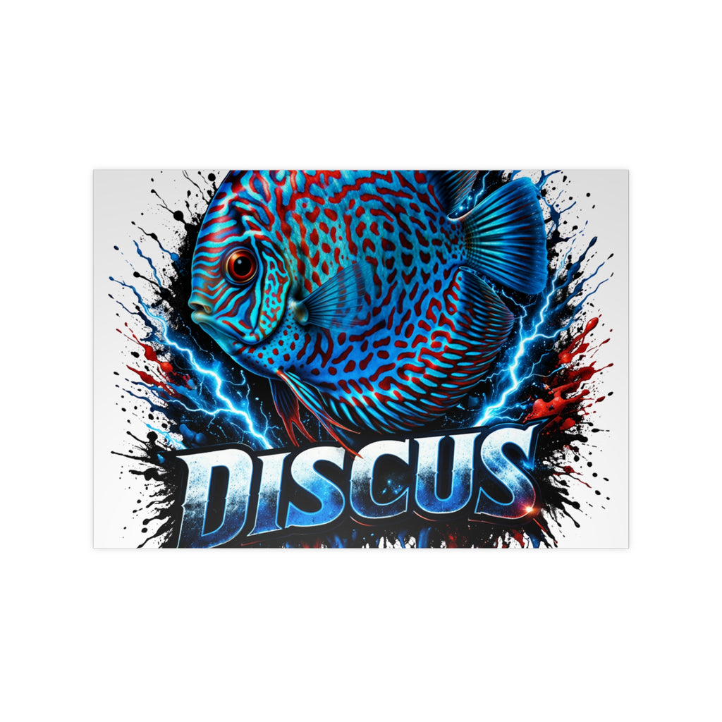 Discus Fish Photopaper Poster – Vibrant Aquarium Wall Art
