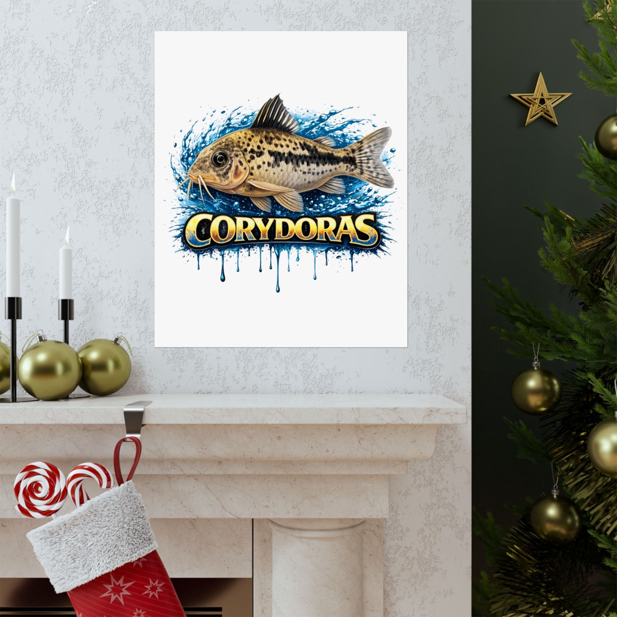 Corydoras Fish Matte Poster — Aquarium Lover Wall Art