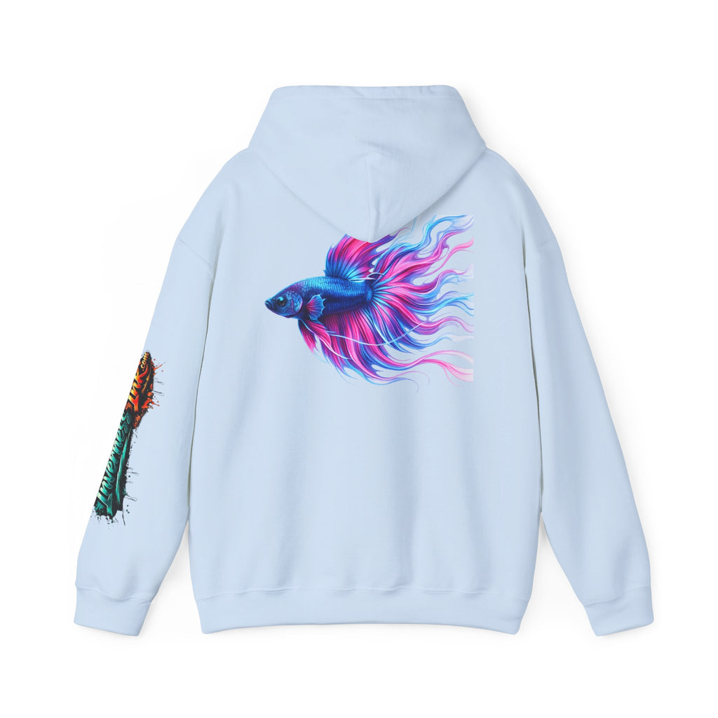 Electric Paint Betta — Artisan Series Hoodie — Inverness Ink Graphic Pullover