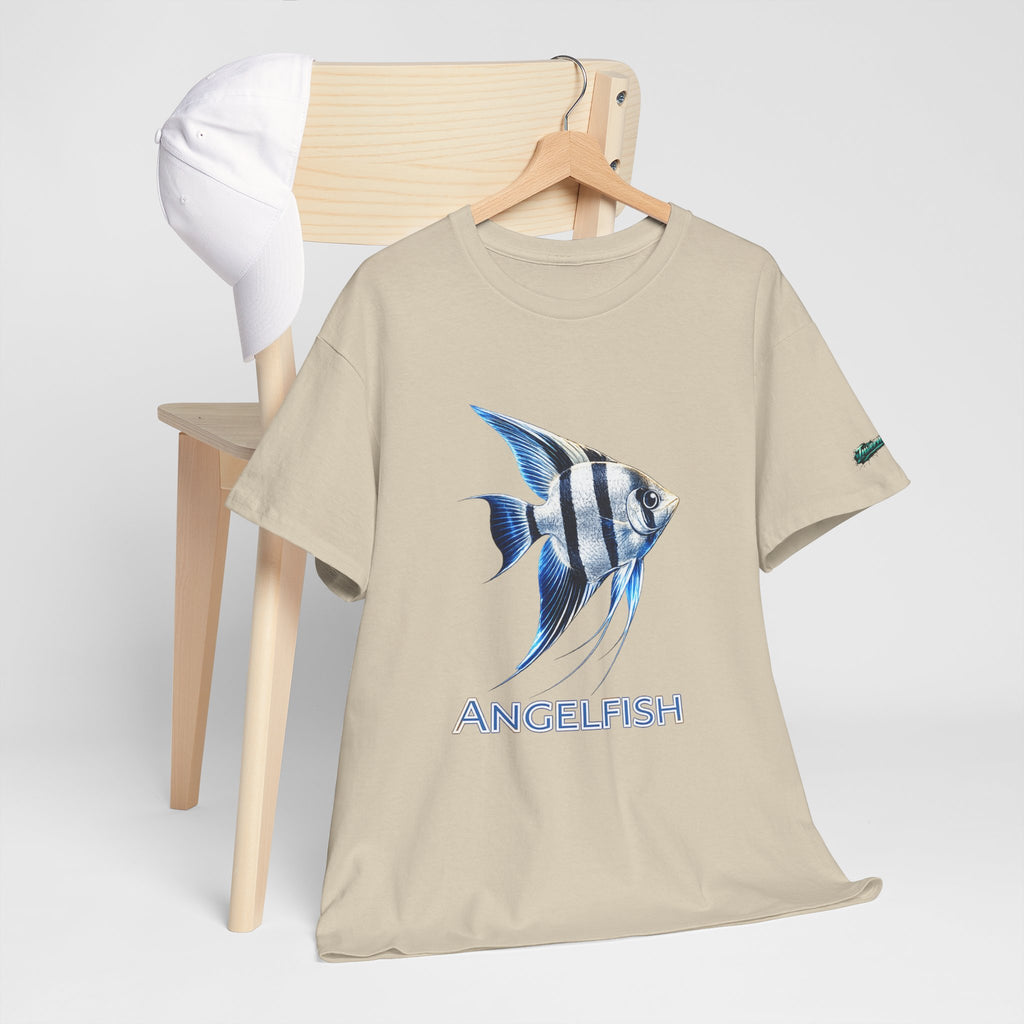 Angelfish Graphic Tee — Blue Tropical Fish Shirt