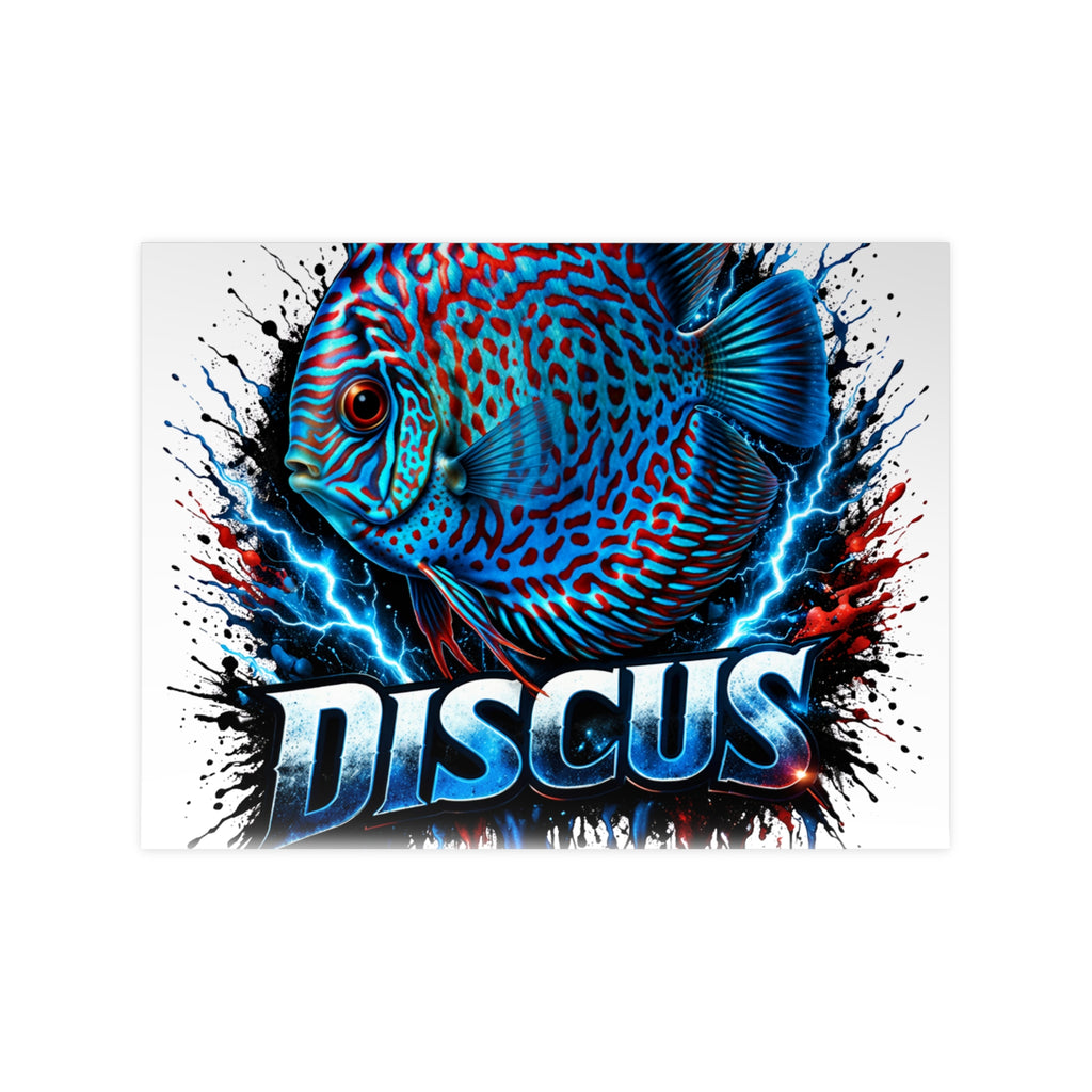 Discus Fish Photopaper Poster – Vibrant Aquarium Wall Art