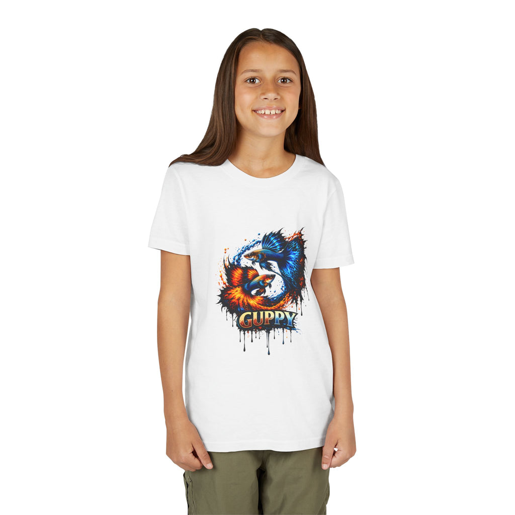 Fire & Ice Guppy – Youth "Neon Flare" Premium Tee