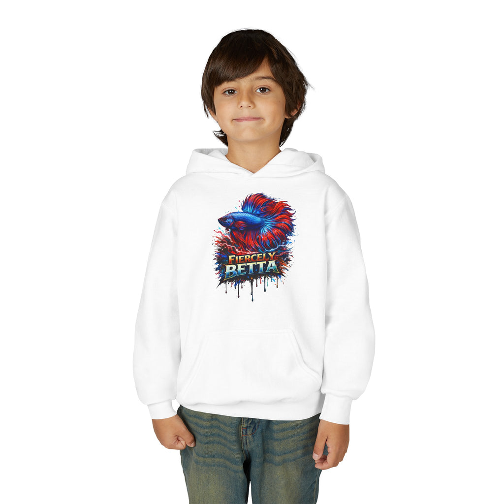 Fiercely Betta – Kids "Neon Flare" Fleece Hoodie