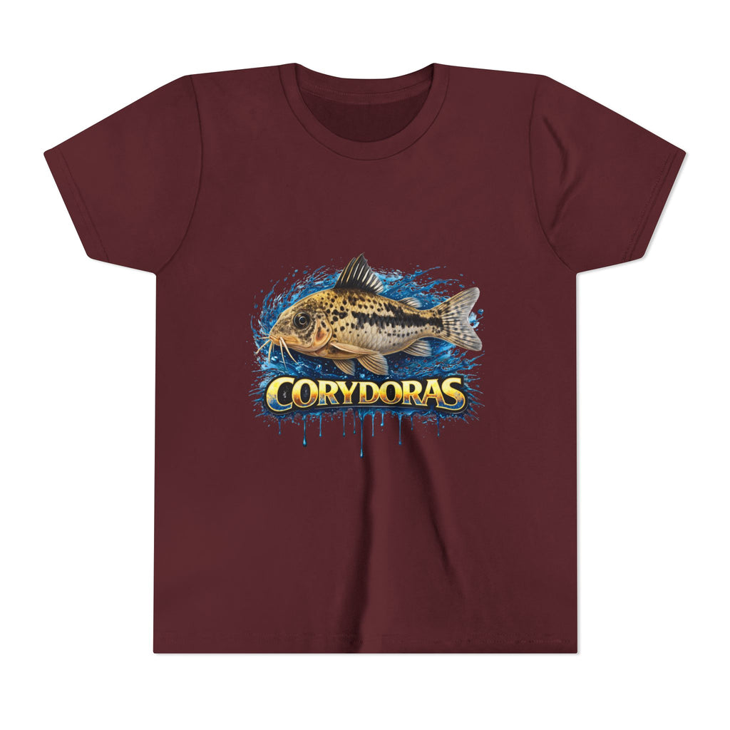 Corydoras Fish Youth Tee – Cute Aquarium Catfish Graphic Shirt